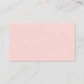 Blanco blush Pink Weddenschap en wenst Advieskaart (Achterkant)