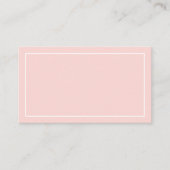 Blanco blush Pink Weddenschap en wenst Advieskaart (Voorkant)