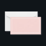 Blanco blush Pink Weddenschap en wenst Advieskaart<br><div class="desc">Blanco blush and White Wedding Advice and Wish Kaart met witte rechthoekrand op een wazige roze achtergrond. Ook perfect als trouwplaatskaarten,  visitekaartjes en meer. Klik op de knop Aanpassen om het ontwerp aan te passen door achtergrondkleur te kiezen die u leuk vindt.</div>