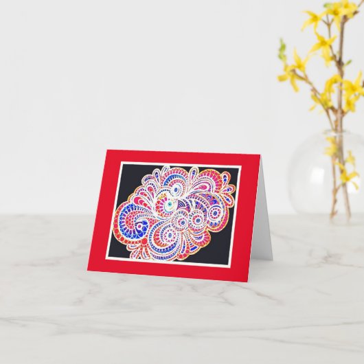 Blanco briefkaart (Gele Bloem)