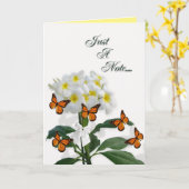 Blanco briefkaart: loodgieterij en vlinderbloemige kaart (Gele Bloem)