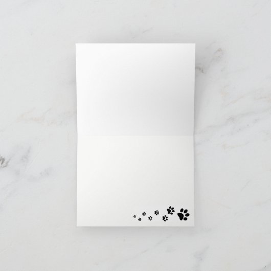 Blanco briefkaart met Australian Shepherd (Binnen)