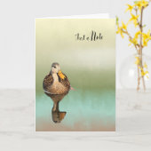 Blanco briefkaart met gebotteld apparaat (Gele Bloem)