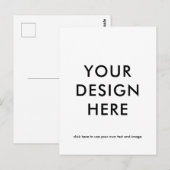 Blanco Briefkaart ontwerp (Voorkant / Achterkant)