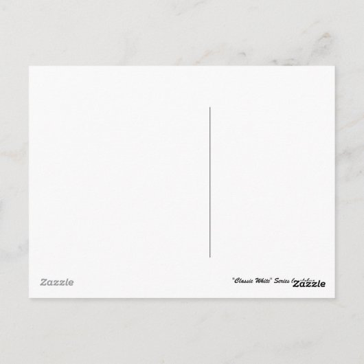 Blanco Briefkaart uit de "Classic White"-reeks (Achterkant)