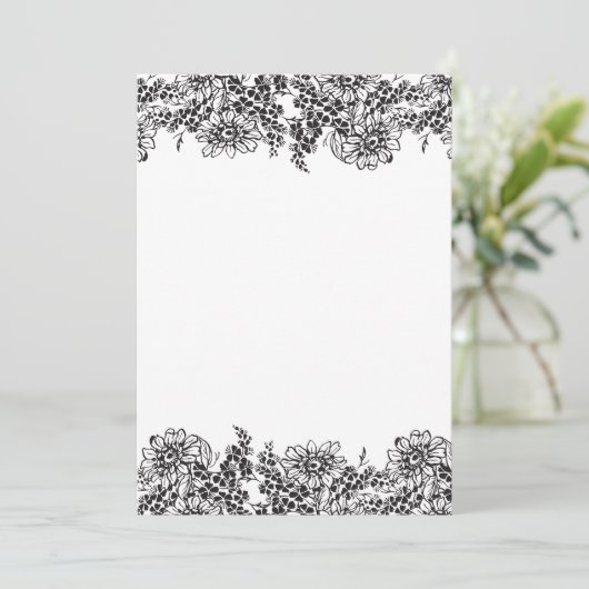 Blanco bruiloft kaart (Staand voorkant)