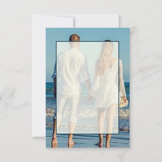 Blanco budget bruiloft foto's kaart (Voorkant)