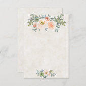 Blanco budget en groene bruiloft kaart (Voorkant / Achterkant)