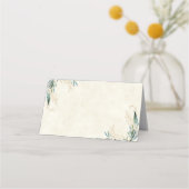 Blanco budget Eucalyptus en goudbruiloft Plaatskaartje (Voorkant)