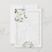 Blanco budget Ivory waterverf florale bruiloft Kaart (Voorkant)