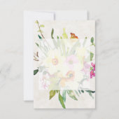 Blanco budget lentedaffodil bouquet bruiloft kaart (Voorkant)