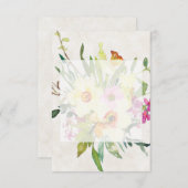 Blanco budget lentedaffodil bouquet bruiloft kaart (Voorkant / Achterkant)