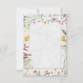Blanco budget tuinlust florale trouwuitnodiging kaart (Voorkant)