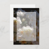 Blanco budget Witrozen bruiloft Kaart (Voorkant / Achterkant)