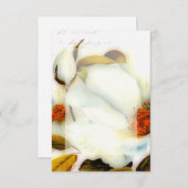 Blanco budget Witrozen bruiloft Kaart (Voorkant / Achterkant)