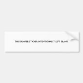 Blanco Bumpersticker (Voorkant)