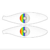Blanco cd-schijf met regenboog basketbal (Panelen)