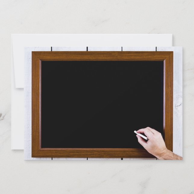 Blanco chalkboard klaar voor jouw tekst (Voorkant)