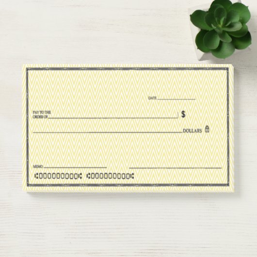 Blanco cheque afbreken post-it® notes (Kantoor)