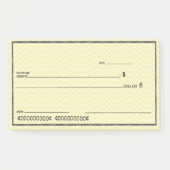 Blanco cheque afbreken post-it® notes (Voorkant)