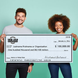 Blanco cheque voor Sweepstakes & Awards Poster