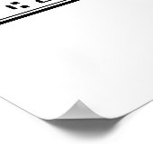 Blanco cheque voor sweepstakes en prijzen poster (Hoek)