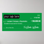 Blanco cheque voor Sweepstakes, onderscheidingen, Poster (Voorkant)