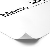 Blanco cheque voor Sweepstakes, onderscheidingen, Poster (Hoek)