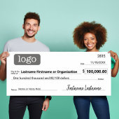 Blanco cheque voor Sweepstakes, onderscheidingen, Poster