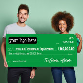 Blanco cheque voor Sweepstakes, onderscheidingen, Poster