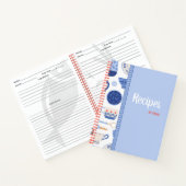 Blanco cookoek voor ontvangst om in te schrijven notitieboek (Binnen)