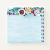 Blanco cookoek voor ontvangst om in te schrijven notitieboek (Achterkant)