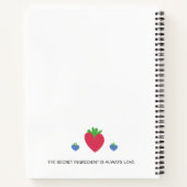 Blanco cookoek voor ontvangst om in te schrijven notitieboek (Achterkant)