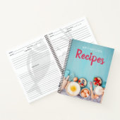 Blanco cookoek voor ontvangst om in te schrijven notitieboek (Binnen)