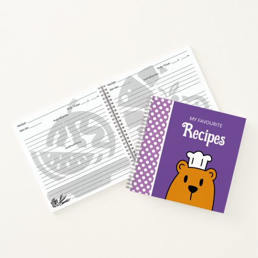 Blanco cookoek voor ontvangst om in te schrijven notitieboek (Binnen)