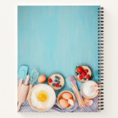 Blanco cookoek voor ontvangst om in te schrijven notitieboek (Achterkant)