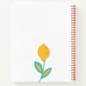 Blanco cookoek voor ontvangst om in te schrijven notitieboek (Achterkant)