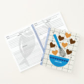 Blanco cookoek voor ontvangst om in te schrijven notitieboek (Binnen)