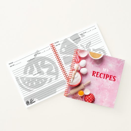 Blanco cookoek voor ontvangst om in te schrijven notitieboek (Binnen)