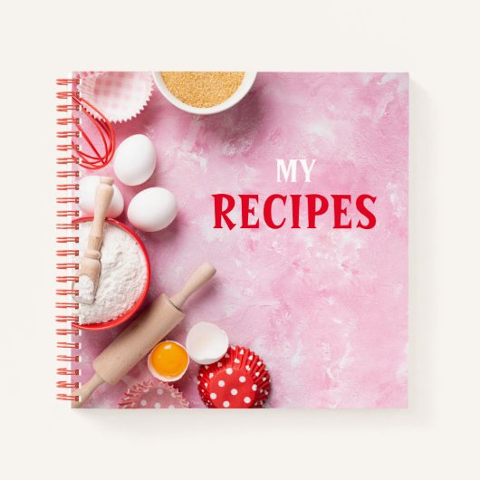 Blanco cookoek voor ontvangst om in te schrijven notitieboek (Voorkant)