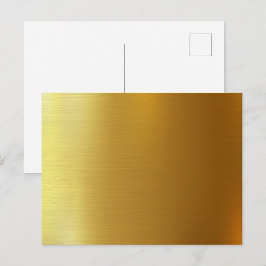 BLANCO CREËER JE EIGEN GOUDEN BRIEFKAART (Voorkant / Achterkant)