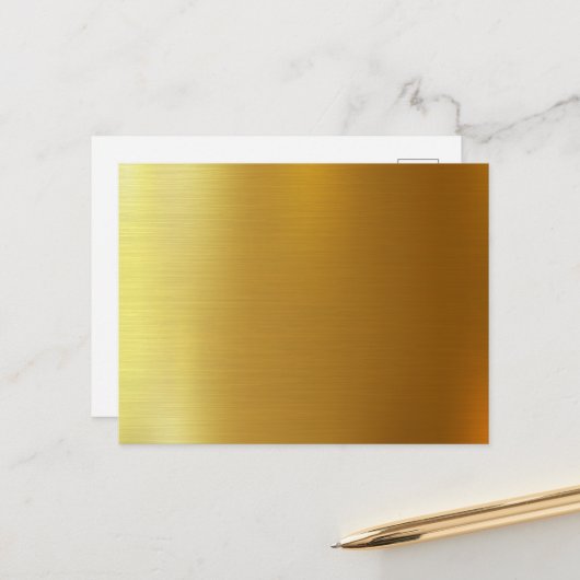 BLANCO CREËER JE EIGEN GOUDEN BRIEFKAART (Voorkant / Achterkant in situ)