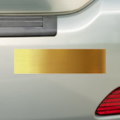 BLANCO CREËER JE EIGEN GOUDEN BUMPERSTICKER (Op auto)