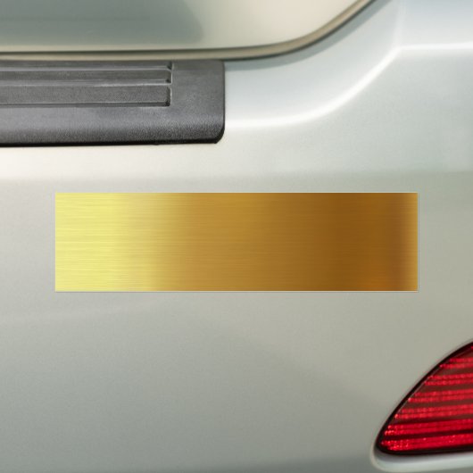 BLANCO CREËER JE EIGEN GOUDEN BUMPERSTICKER (Op auto)
