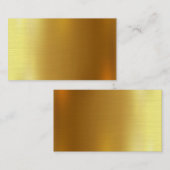 BLANCO CREËER JE EIGEN GOUDEN VISITEKAARTJE (Voorkant / Achterkant)
