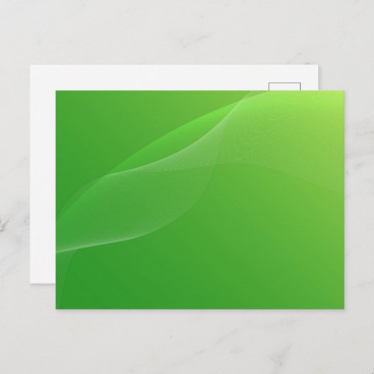 BLANCO CREËER JE EIGEN GROENE BRIEFKAART (Voorkant / Achterkant)