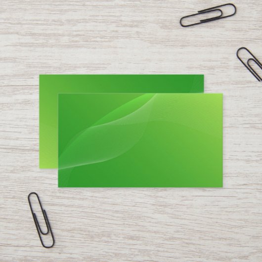 BLANCO CREËER JE EIGEN GROENE VISITEKAARTJE (Voorkant / Achterkant in situ)