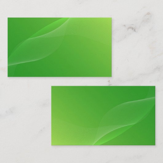 BLANCO CREËER JE EIGEN GROENE VISITEKAARTJE (Voorkant / Achterkant)