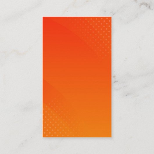 BLANCO CREËER JE EIGEN ORANJE VISITEKAARTJE (Achterkant)