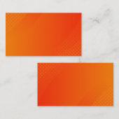 BLANCO CREËER JE EIGEN ORANJE VISITEKAARTJE (Voorkant / Achterkant)